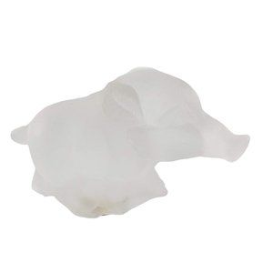 Goebel Bleikristall Boar Pig Frosted Glass Figurine West Germany Vintage